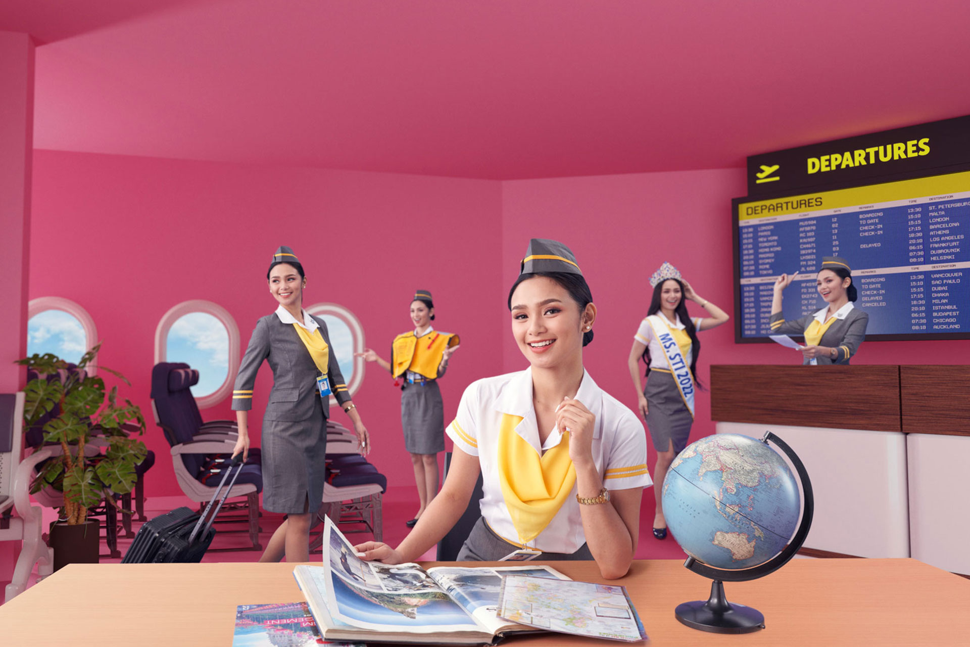 bs tourism management flight attendant