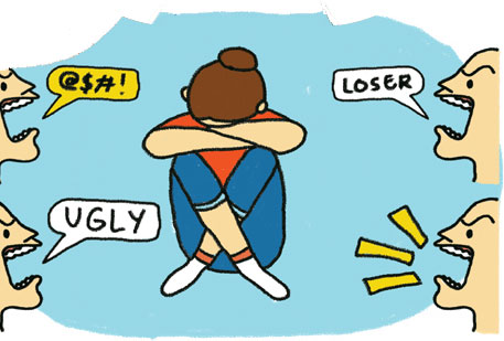 verbal bullying clipart